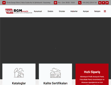 Tablet Screenshot of bgmaluminyum.com